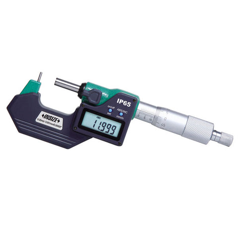Insize 3561-25E ELECTRONIC CYLINDRICAL ANVIL TUBE MICROMETER, 0-1"/0-25mm, type A