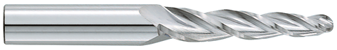 Garr 50020 373M 1/4" 1.5 DEG. TAPER BALL End Mill 3FL .062 TIP RAD