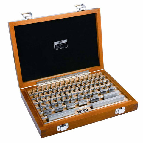 Insize 4102-181 STEEL GAGE BLOCK SET, 81pcs, grade AS-1
