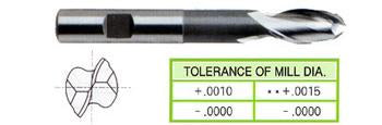 42359CE 3/4 x 3/4 x 1-5/8 x 3-3/8 x 5-3/8 2 FLUTE EXTENDED LENGTH SE BALL NOSE TIALN-EXTREME COATED 8% COBALT End Mill