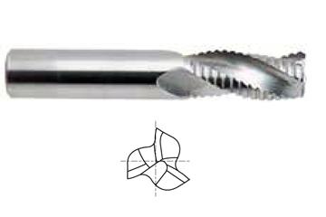 3 FLUTE 30 DEGREE HELIX ROUGHING ALU-POWER CARBIDE END MILL