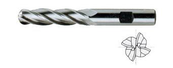 44426CF 1 x 1 x 4 x 6-1/2 4 FLUTE LONG LENGTH BALL NOSE TIALN-FUTURA COATED 8% COBALT End Mill