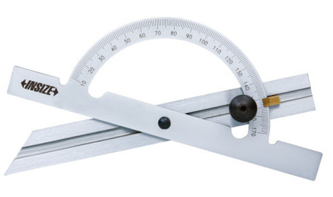 Insize 4797-150 PROTRACTOR, 5.9x11.8", 10-170DEG