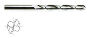 52588TN 7/16 x 7/16 x 3 x 6 2 FLUTE EXTRA LONG LENGTH BALL NOSE TIN COATED CARBIDE End Mill
