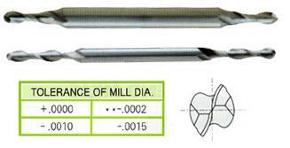 56008HF 5/64 x 3/16 x 15/64 x 2-1/4 2 FLUTE REGULAR LENGTH DE BALL NOSE MINIATURE TIALN-FUTURA COATED HSS End Mill