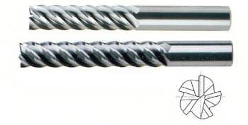 58593TN 1/2 x 1/2 x 2 x 4 5 FLUTE LONG LENGTH 45 DEG HELIX TIN COATED CARBIDE End Mill