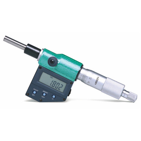 Insize 6353-25 ELECTRONIC MICROMETER HEAD, 0-1"/0-25mm, stem with clamp nut