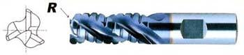 66908PC 1 x 1 x 2 x 4-1/2 R.120 3 FLUTE REGULAR LENGTH CORNER RADIUS ROUGHER TICN COATED FOR ALUMINUM T-15 End Mill