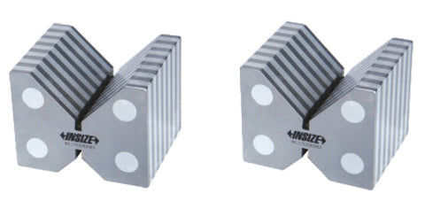 Insize 6899-1 MAGNETIC INDUCTION V-BLOCK SET, 2.0x2.4x1.9", pair