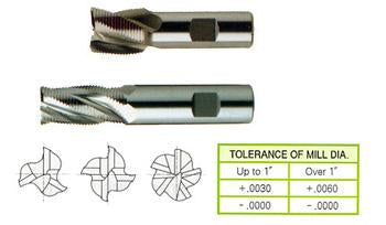 75524PF 3/4 X 3/4 3 FLUTE STUB LENGTH CENTER CUT FINE PITCH ROUGHER TIALN-FUTURA COATED ASP-30 End Mill