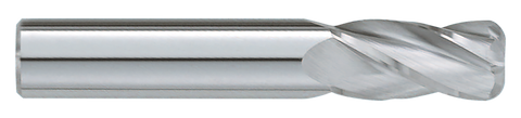Garr 24390 830R 12mm-1.0mm C/R End Mill 4FL 25mm F/L