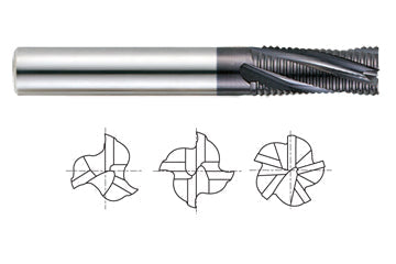 GM156048 3/4 x 3/4 x 1-5/8 x 4 X-POWER PRO 4FL H-20 FINE ROUGH LONG END MILL