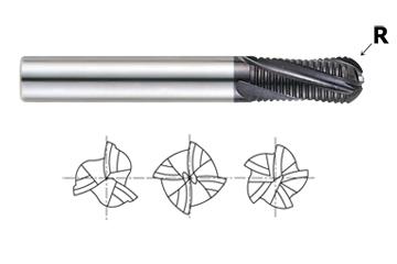 5 FLUTE REGULAR LENGTH BALL NOSE FINE PITCH ROUGHER X-POWER CARBIDE