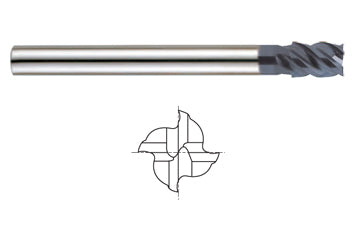 GM103901 3/8(R.04) x 5/16 x 5/8(3/4) x 5 X-POWER PRO 4FL H-45 CR LONG END MILL