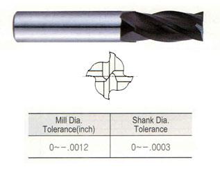 4 FLUTE REGULAR LENGTH DIAMOND COATED CARBIDE