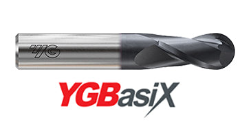 E5I03010 1.0 x 3.0 x 4.0 x 39.0 YGBASIX CARBIDE 2FL 30deg. Helix Regular Ball E/M