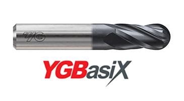 G9H99004N 1/16 x 1/8 x 1/8 x 1-1/2 YGBASIX CARBIDE 4FL 30deg. Helix Stub Ball E/M(AlCrN)