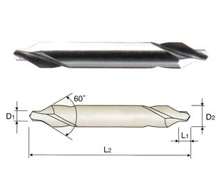 D1C90089 YG #2 HSS(M2) 60 DEGREE POINT LONG LENGTH CENTER DRILL