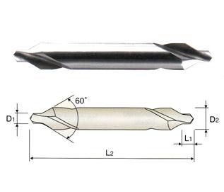 D1C90081 YG #3 HSS(M2) 60 DEGREE REGULAR LENGTH CENTER DRILL