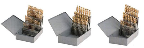 D1GP138SET YG 1 - 56 - HSS STRAIGHT SHANK SPLIT POINT GOLD-P DRILL SET(56PCS),