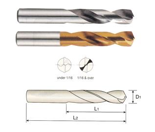 D4148109 YG #9 Diameter Cobalt Drill TIN Coated Screw Machine Drill (Stub)