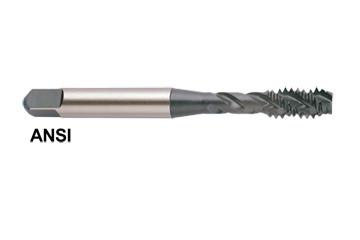 E0845 1*1/8-12, H5 4 FLUTE SPIRAL FLUTED  MODIFIED BOTTOMING HARDSLICK COATED TAP FOR STEEL UPTO 38HRc