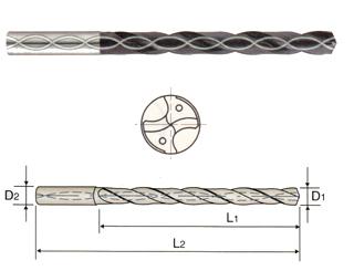 DH421065 YG 6.5mm Diameter x  8mm Shank x 76 LOF x 114mm OAL CARBIDE DREAM DRILL W/ COOLANT (8XD) - METRIC