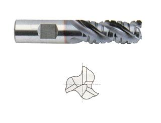 EK11602C 1-1/4 x 1-1/4 x 2 x 6(LBS) x 8-1/2 3 FLUTE T15 42 DEGREE HELIX EXTENDED NECK TICN COATED SPEED FREEK END MILLS FOR ALUMINUM End Mill