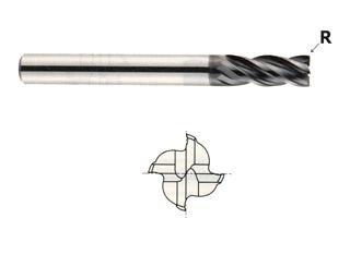 EMB13016 1/4 x 1/4 x 1/2 x 2-1/2xR.020 V7 MILL INOX 4 FLUTE REGULAR LENGTH CORNER RADIUS CARBIDE END MILL