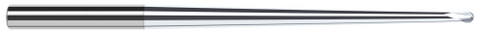 925091-C8 2 FL - 0.1250" (1/8) Cutter DIA x 0.1000" LOC x 1° 1.0270" Taper Reach  - TiB2 Coated