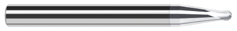 995607-C8 2 FL - 0.0310" (1/32) Cutter DIA x 0.0250" LOC x 7° 0.6620" Taper Reach  - TiB2 Coated