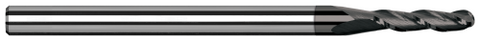 989793-C4 3 FL - 0.0930" (3/32) Cutter DIA x 0.2790" LOC  - Amorphous Diamond Coated