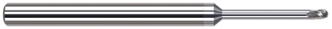 925208-C8 3 FL - 0.1250" (1/8) Cutter DIA x 0.1870" (3/16) LOC x 1.2500" (1-1/4) Reach - TiB2 Coated
