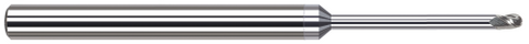 879493-C8 3 FL - 0.0930" (3/32) Cutter DIA x 0.1400" (9/64) LOC x 1.1250" (1-1/8) Reach - TiB2 Coated
