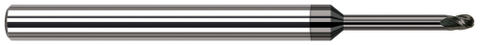 54512-C4 3 FL - 0.1875" (3/16) Cutter DIA x 0.2810" (9/32) LOC x 1.5000" (1-1/2) Reach - Amorphous Diamond Coated