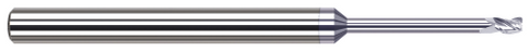 861108-C8 3 FL - 0.1250" (1/8) Cutter DIA x 0.0050" Radius x 0.1870" (3/16) LOC x 1.2500" (1-1/4) Reach - TiB2 Coated
