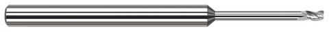 861093 3 FL - 0.0930" (3/32) Cutter DIA x 0.0050" Radius x 0.1400" (9/64) LOC x 0.9500" Reach - Uncoated