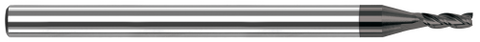 942293-C4 3 FL - 0.0930" (3/32) Cutter DIA x 0.2790" LOC  - Amorphous Diamond Coated