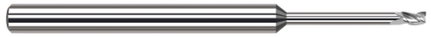 919347 3 FL - 0.0470" (3/64) Cutter DIA x 0.0710" LOC x 0.4800" Reach - Uncoated
