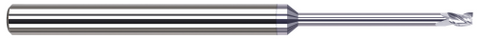 879308-C8 3 FL - 0.1250" (1/8) Cutter DIA x 0.1870" (3/16) LOC x 1.5000" (1-1/2) Reach - TiB2 Coated