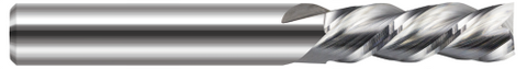 896231 3 FL - 0.0310" (1/32) Cutter DIA x 0.0930" (3/32) LOC  - Uncoated