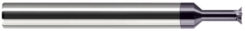 910410-C3 0.1150" Head DIA x 0.0200" LOC x 0.5620" (9/16) Neck Length x 45° per side - 4 FL - AlTiN Coated