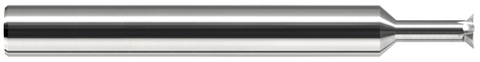 906116 0.2500" (1/4) Head DIA x 0.0440" LOC x 0.2500" (1/4) Neck Length x 45° per side - 5 FL - Uncoated