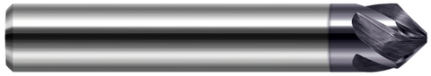 908408-C3 0.1250" (1/8) Shank DIA x 45° per side - 5 Helical FL - AlTiN Coated