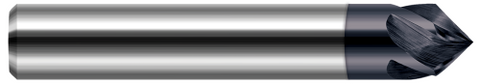 872124-C3 0.3750" (3/8) Shank DIA x 60° per side - 2 Helical FL - AlTiN Coated
