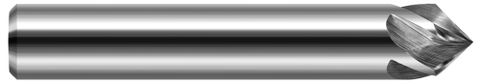 872124 0.3750" (3/8) Shank DIA x 60° per side - 2 Helical FL - Uncoated
