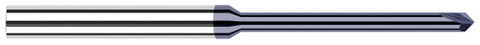 924045-C3 0.0780" (5/64) Neck DIA x 0.9400" Reach x 45° per side - 2 FL - AlTiN Coated