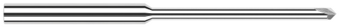 918245 0.0310" (1/32) Neck DIA x 0.4700" Reach x 45° per side - 2 FL - Uncoated