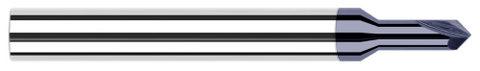 994830-C3 0.0310" (1/32) Neck DIA x 0.0930" (3/32) Reach x 30° per side - 2 FL - AlTiN Coated