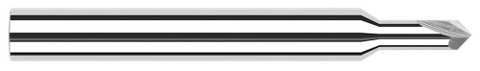994845 0.0310" (1/32) Neck DIA x 0.0930" (3/32) Reach x 45° per side - 2 FL - Uncoated